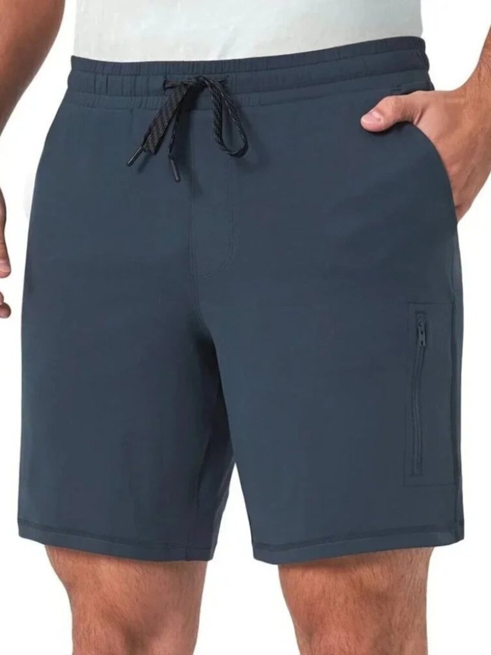 NEW Mondetta Outdoor Project Men's Active Short NWT L Blue Stretch Pockets